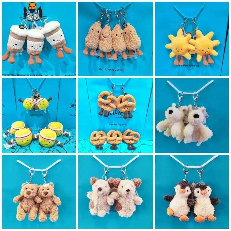 Golf Ball Rabbit, Marshmallow Keychain, Volleyball Toy, Hippo, Turtle Plush JC Bag Charm 26Y0626