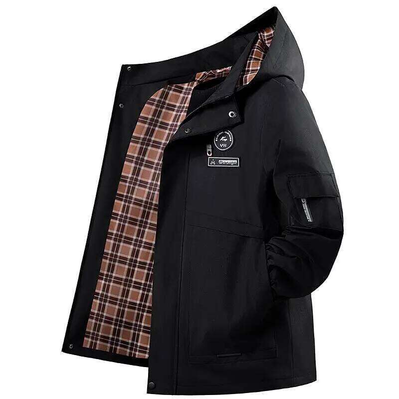 Spring and Autumn New Fashion Trend Outdoor Windproof Hooded Down Men's Loose Fit Plus Size High-Quality Jacket S-3XL W260626 - view 4