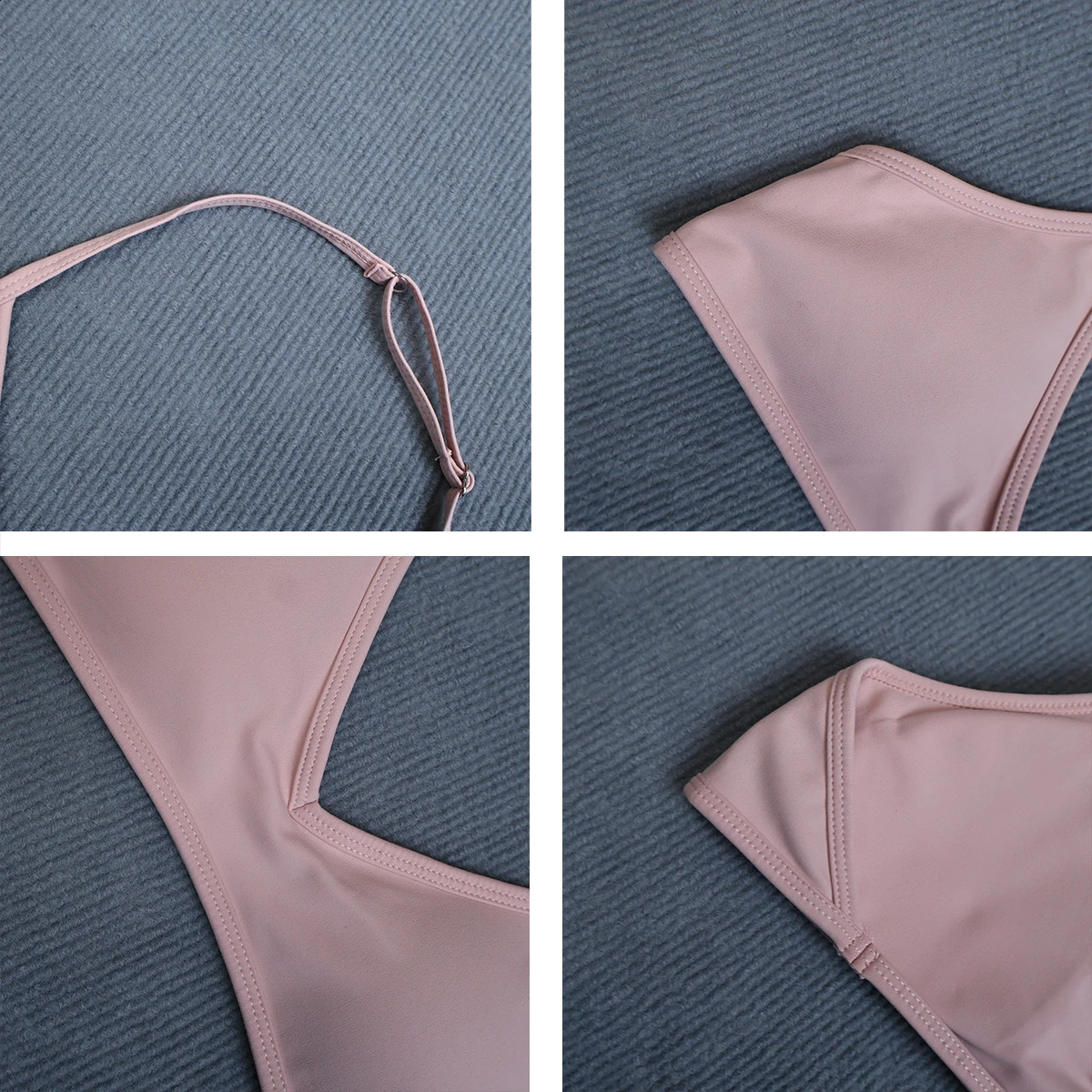 Womens Summer Halter Neck Padded Sports Yoga Bra Shock Absorption Support Backless Crop Top for Outdoor Running And Gym 260626 - view 5