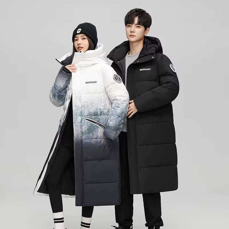 Slim Fit Lightweight Duck Jacket New Hooded Long Down Outdoor Men's Ski Windproof Warm Winter Parkas W260626 - view 5
