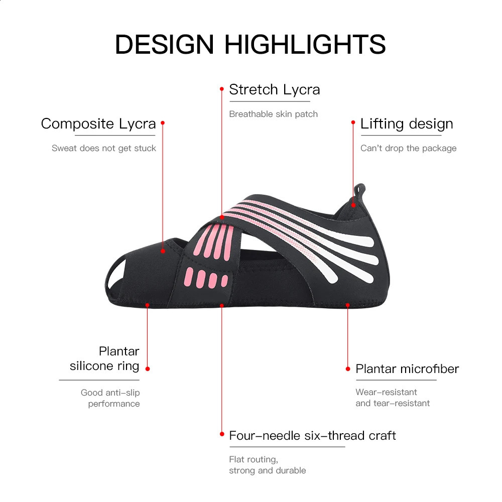 Professional Non-slip Gym Yoga Shoes Flat Soft Anti-slip Sole Ballet Fitness Dance Shoes Pilates Yoga Shoes Socks 260626 - view 3