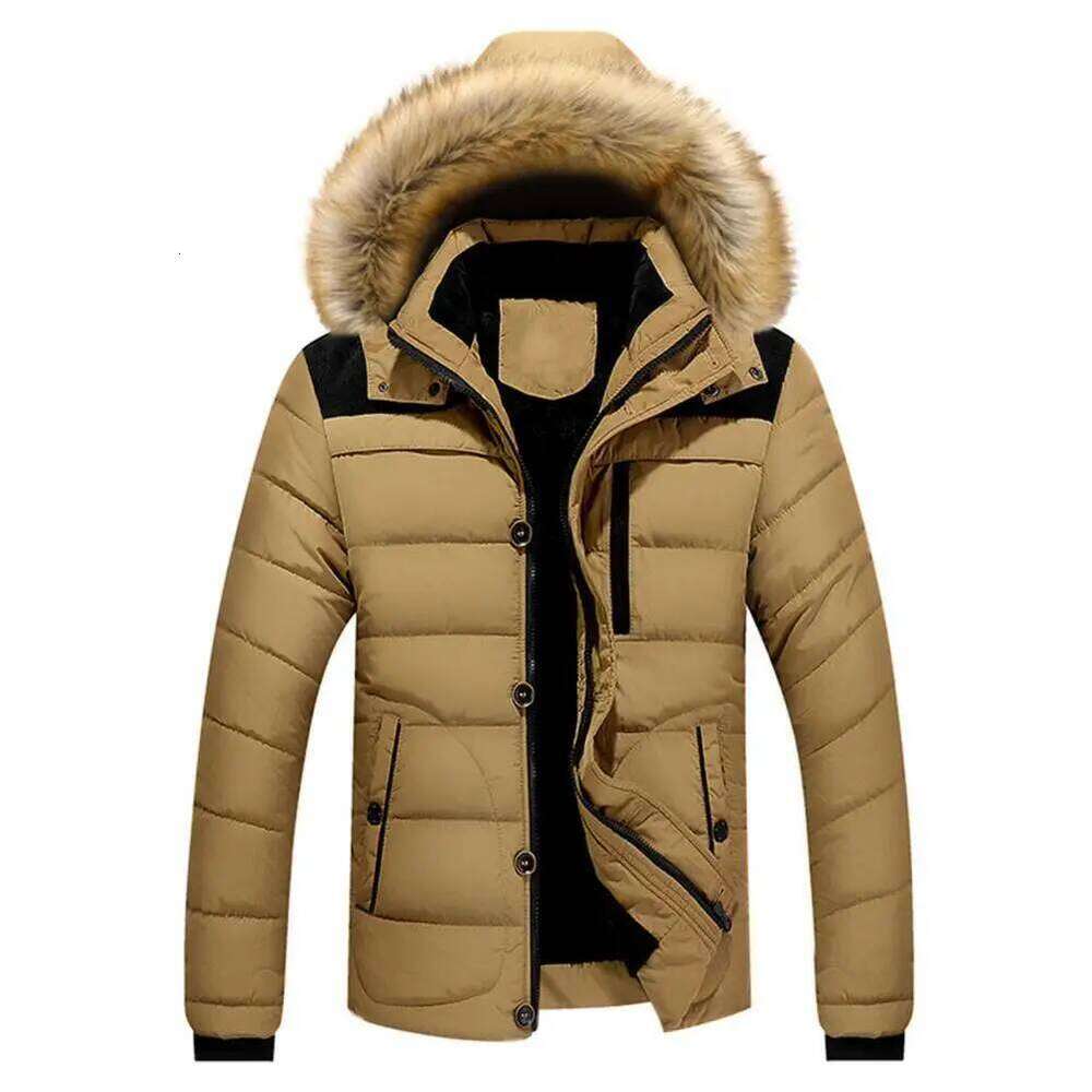 Winter Men's Down Coat Warm Parkas Streetwear Extra Thick Highly Padded Windproof High Collar Male Puffer Jacket J260626 - view 3