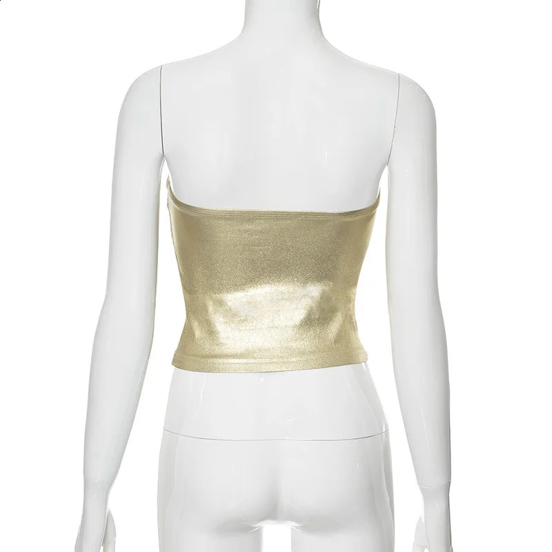 Strapless Backless Sexy Y2K Crop Top Corset Party Club Outfits for Women Tube Vest Summer Sleeveless Skinny Bustier Tops Outfit 260616 - view 7