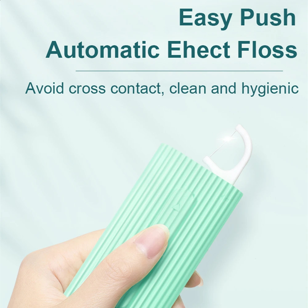 Push Pull Portable Dental Floss Storage Box Automatic dental floss Hilo Teeth Cleaning Tooth Pick Disposable Toothpicks 260626 - view 4