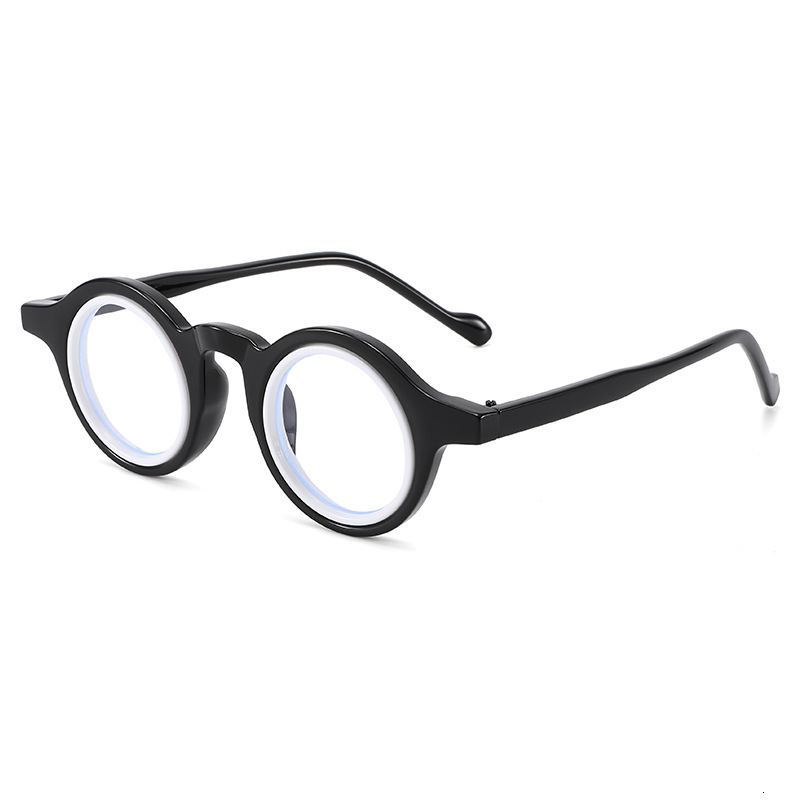 New Model: Unique Fashionable Niche Retro Round Small Frame Myopia Glasses For Trendy Men And Women With A High-End Artistic Feel
