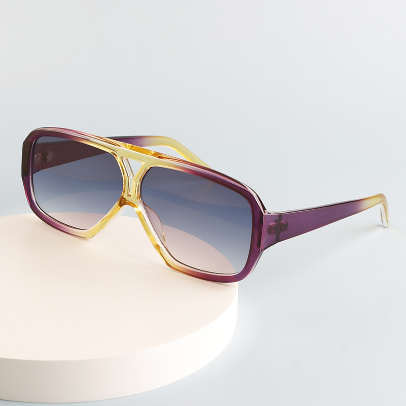 Square Sunglasses, UV Fashionable Glasses, Slimming, Personalized, Sun Protection, New Trendy Sunglasses - view 3
