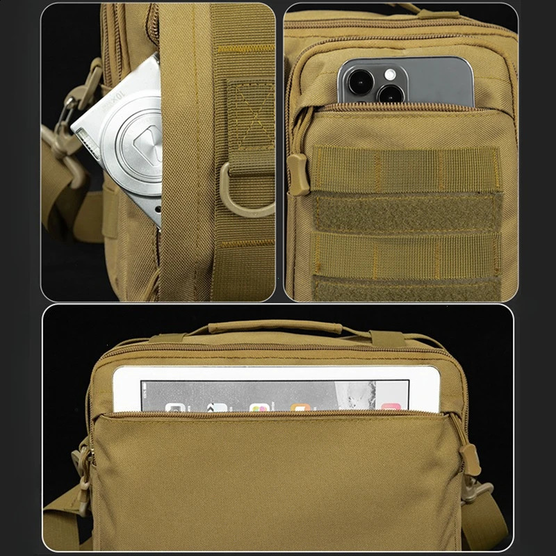 Outdoor Trekking Tactical Handbags Shoulder Bag Camping for Men Hiking Travel Climb Fishing Sling Crossbody Molle Messenger 260625 - view 7