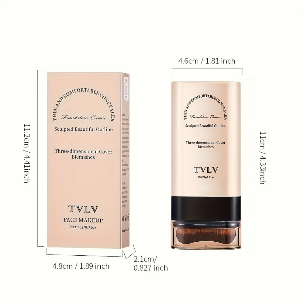 TVLV eraser foundation make-up stick 20gwith brush to brighten skin liquid foundationnon-markinglong-lasting makeup concealer 260625 - view 7