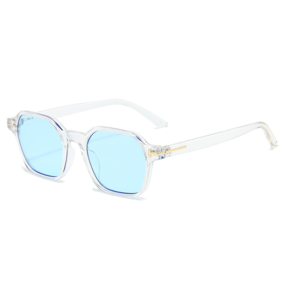 26 New Versatile Polygonal Simple Unisex Glasses, Unique And Stylish With A High-End Feel, Old Money Style Street Photography Sunglasses - view 3