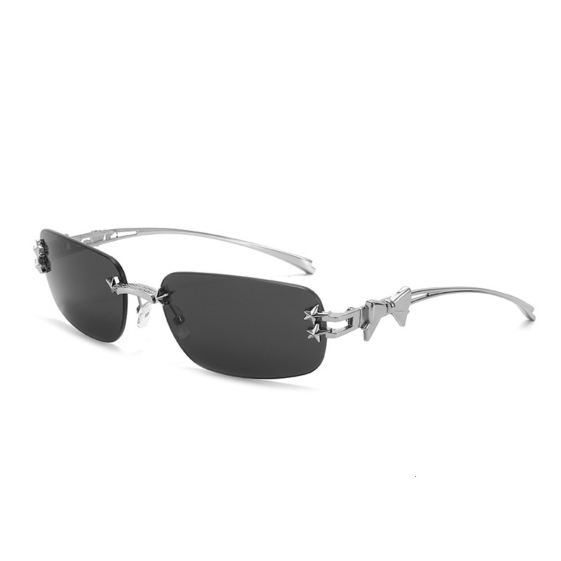 Korean-Style Jennie-Inspired Star-Shaped Frameless Sunglasses, Y2k Hot Girl Style, Fashionable And Trendy, High-End Street Style Sunglasses For Women - view 1