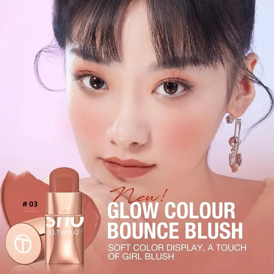 OTWOO Multi-functional Makeup Lipstick Blush Shadow Waterproof Lightweight Cheek Cream Smooth Texture 260626 - view 3