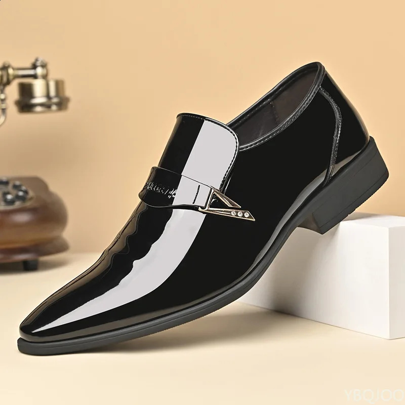2026 Large Size Fashionable Mens Office Formal Shoes Low Cut Daily Comfortable Pointed Multifunctional Wedding 260624 - view 5