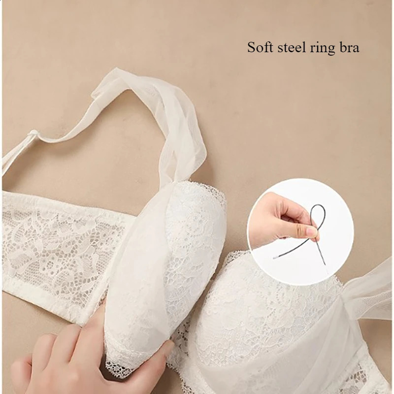French Lace Bra for Women Big Chest Appears Small Pushup Breast Collection Top Up Anti Sagging Large Size Lingerie GT8907 260626 - view 7