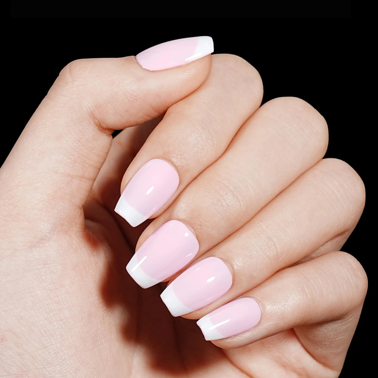 240/330pcs 15 Sizes Short Coffin Nail Tips Soft Gel Clear Gely Nail Tips Half Matte Full Cover Short Ballet Nail Tips Acryl 260626 - view 7