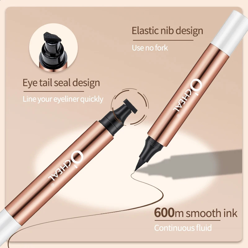 OCHEAL Eyeliner Stamp Black Liquid Eyeliner Pen Waterproof Fast Dry Dual Head Eye Liner Pencil Make-up for Women Cosmetics Tool 260626 - view 7