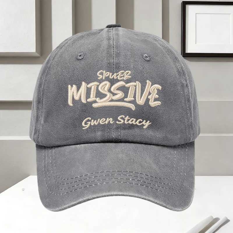 Gwen Stacy Embroidery Men Vintage Washed Baseball Unisex Adjustable Casual Dad Hat Sun Hat M260626 - view 4
