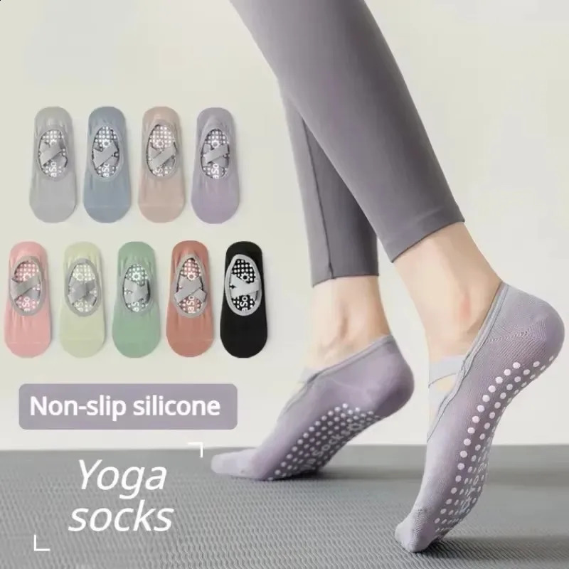 Pilates Yoga Socks Non-Slip Woman Socks Sports Fitness Silicone Breathable Summer Bandage Dance Ballet Solid Cycling Running 260626