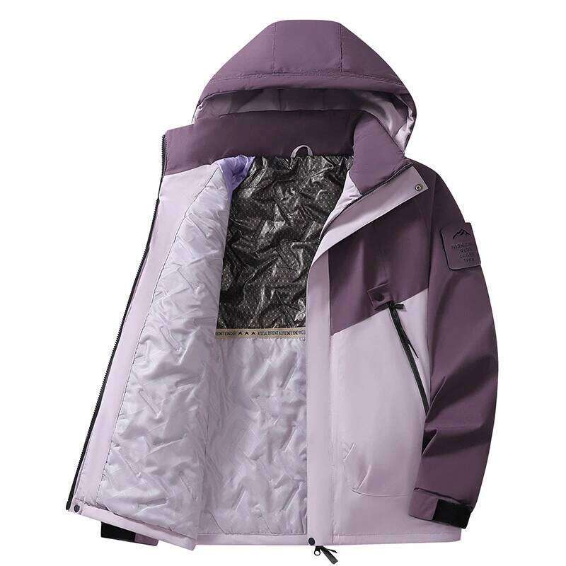 Outdoor Trendy Windproof Breathable Couple Padded Jacket Winter Hiking Camping Sports Leisure Thick Warm Cotton Clothing W260626 - view 3