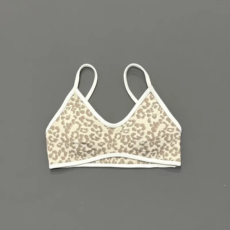 Women Leopard Print Sports Bra Wirefree Breathable Soft Comfortable Top High Support Push Up Gym Workout Yoga Fitness Bra 260626 - view 7