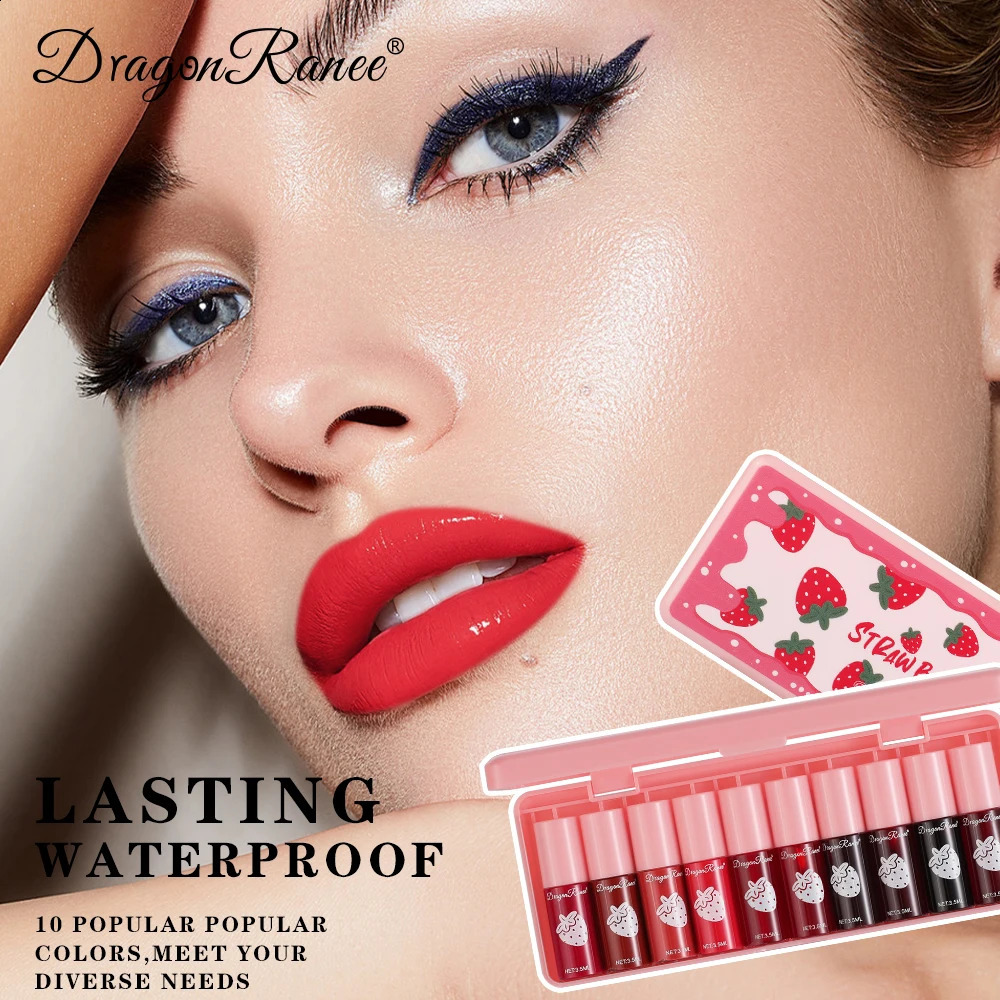 10 Pack Lipstick Water Stain Lip Lotion Lipstick Lasting Color Film Lipstick Water Light Stain Lipstick Water Non fading Lipstic 260626 - view 5