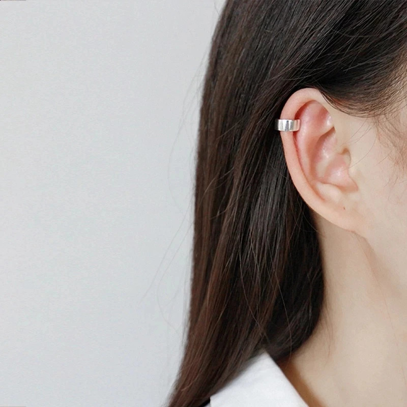 1 Piece Punk ManWomen Stainless Steel Ear Clip Earring Cuff Wrap Earrings No piercingClip On Cartilage Jewelry 260623 - view 5