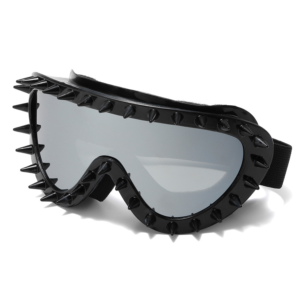 European And American Designer Style Cycling Goggles Personalized Rivet Ski Goggles Men's And Women's Outdoor Sports Windproof Sunglasses Tr - view 7