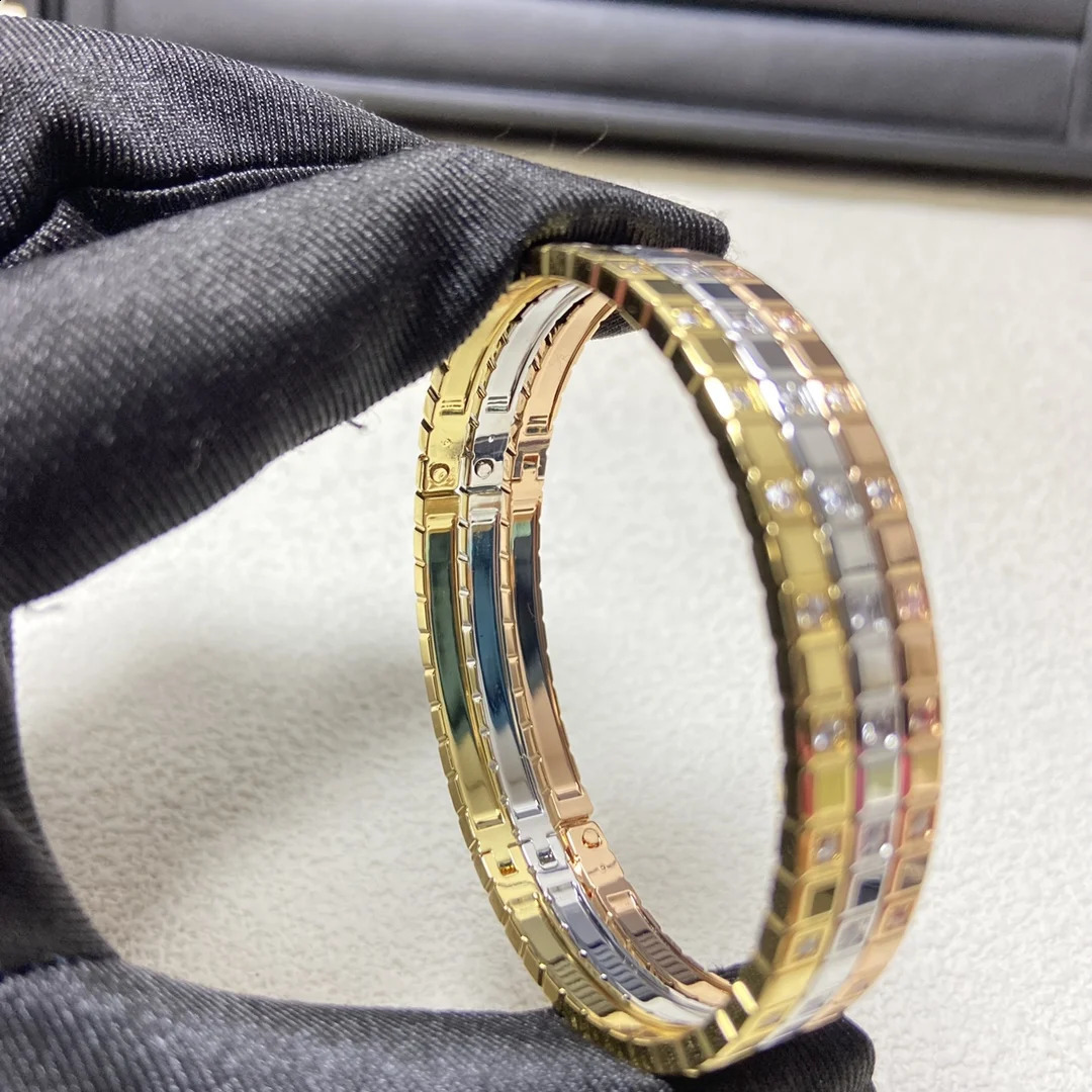 High quality ice cube style diamond inlaid zircon bracelet for women exquisite jewelry 17cm holiday gift 260626 - view 3