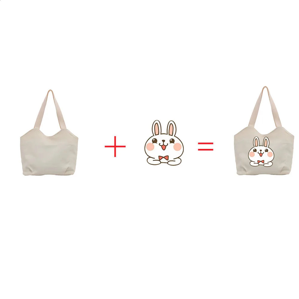 Customized Canvas Tote Bag Wear Resistant Handbag Shoulder Bag Personalized Text Or Pattern Lunch Bag Commuter Mommy Bag 260625 - view 7