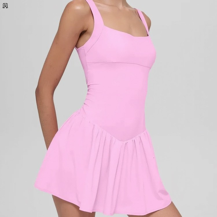 lucky dog yoga Outdoor breathable sports yoga golf dress with chest cushion to prevent light exposure - view 3