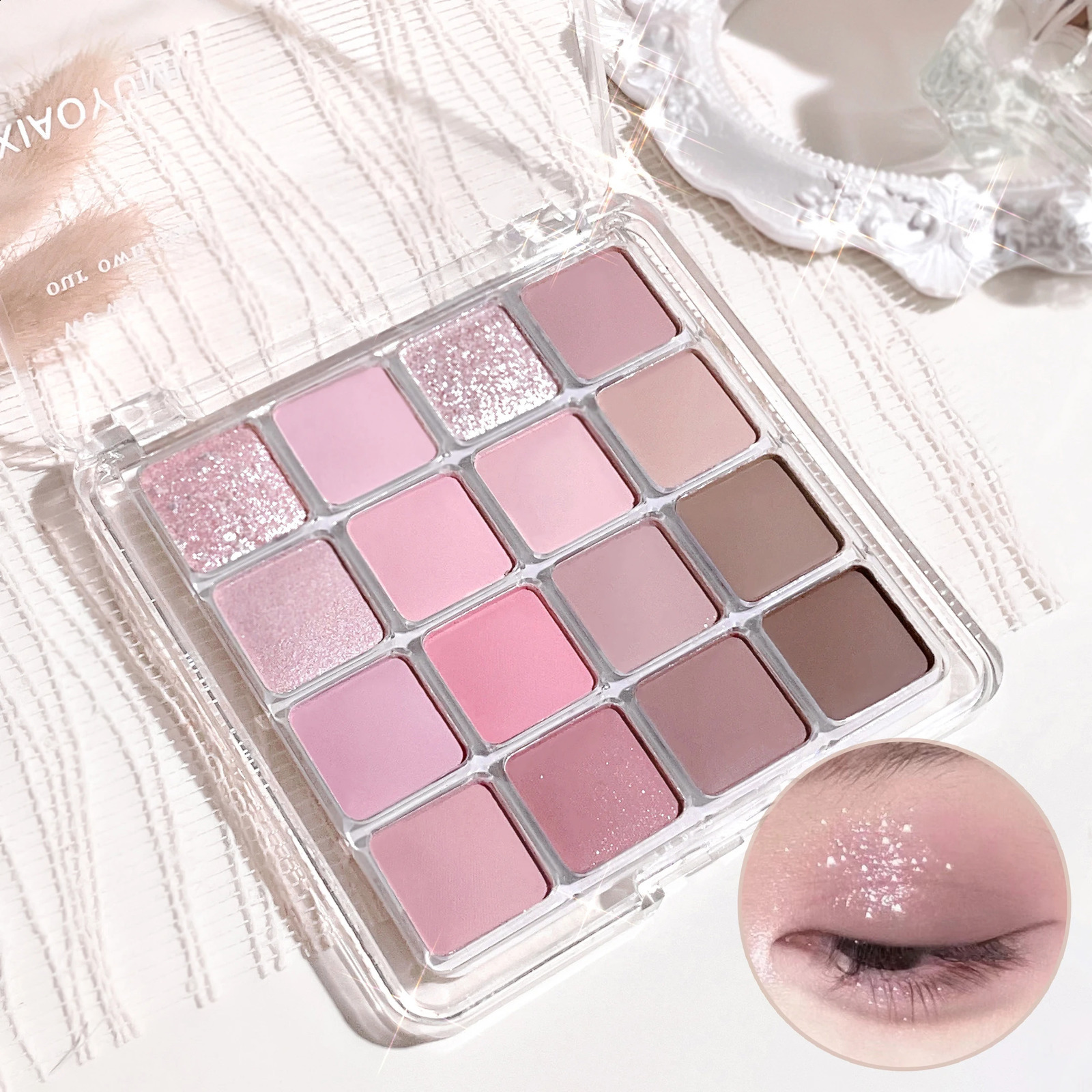 XIAOYUMI 16-Color Sunset Contour Highlighter Palette Waterproof Long-Lasting Eye Face Makeup Unisex Certified 260625 - view 5