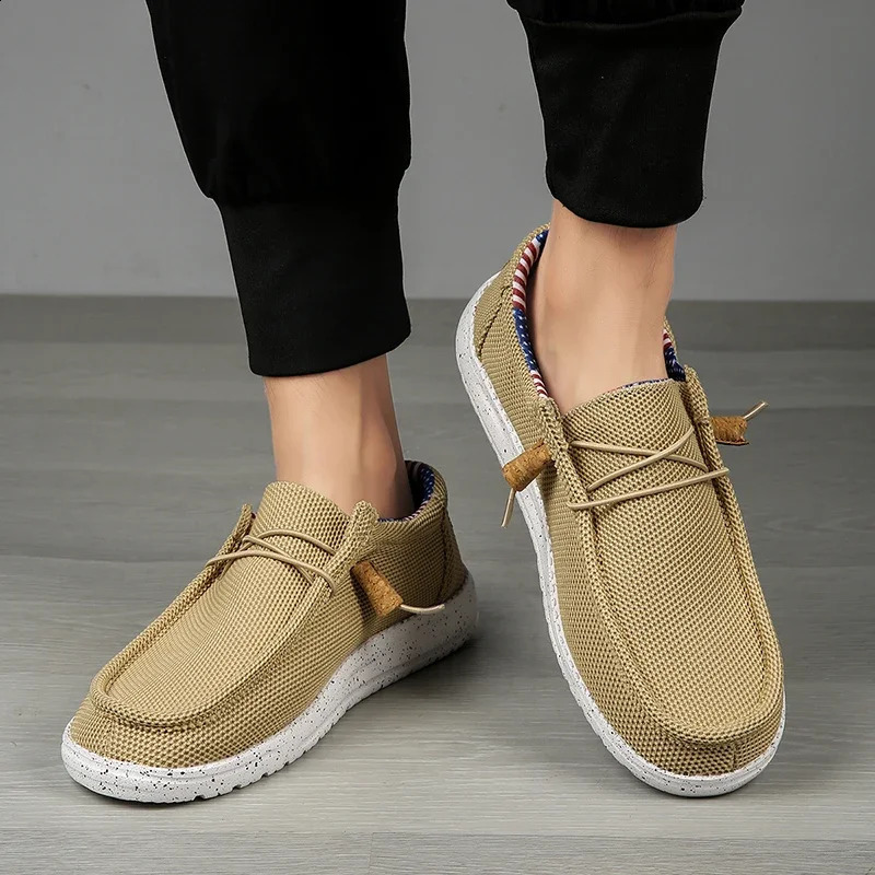 Canvas Loafers Comfortable Walking Flats for Man Non Slip Soft Moccasins Sneakers Summer loafers Men Casual Shoes Slip on 260626 - view 7