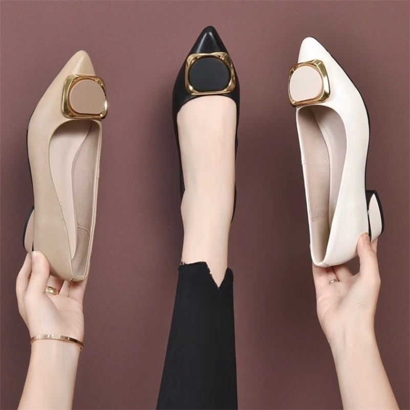 Women Pointed Toe Square Heel Shoes Chunky Heels Casual Slip on Lady High Quality Comfort Party Wedding Summer Pumps 260625