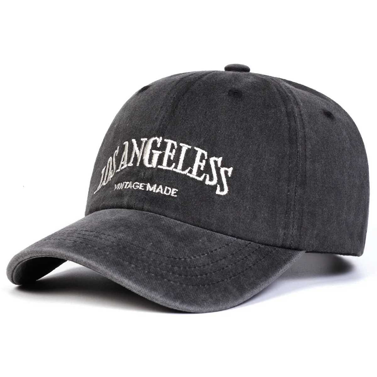 Wash ANGELESS Embroidery Unisex LOS Baseball Caps Spring Autumn Outdoor Adjustable Casual Hats Dad Hat Sunscreen Hat M260626 - view 3