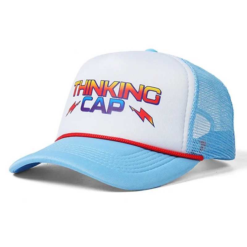 Hat Sports Retro Cosplay Stranger Dustin Baseball Printed Mesh Thinking Hats Unisex Accessories Adjustable Prop Outdoor M260626 - view 6