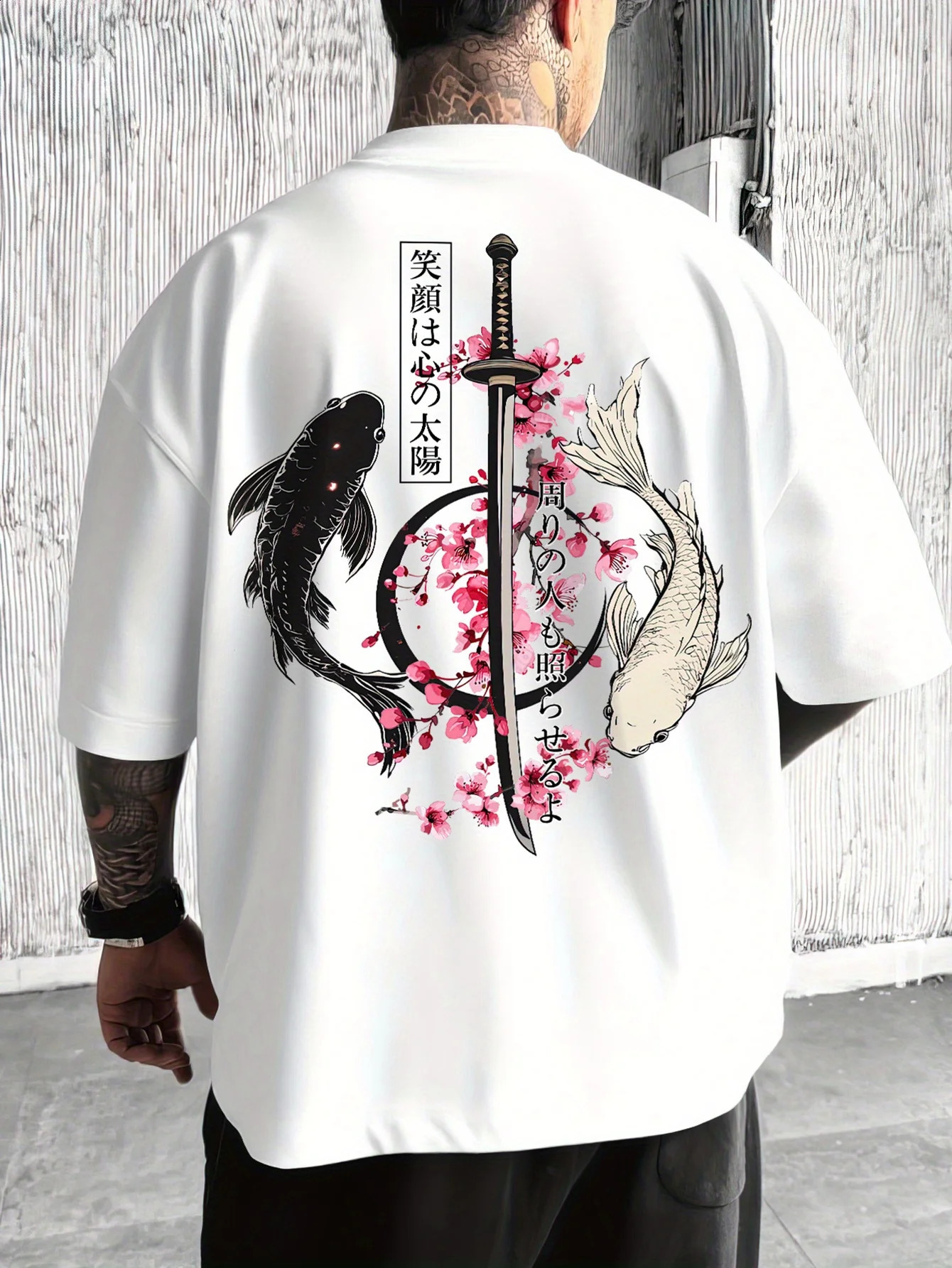 Japanese Cherry Blossom Print 100 Cotton Men Woment T-shirt Summer Autumn Daily Outdoor Sports Casual Loose Street Short-sleeve 260626 - view 5