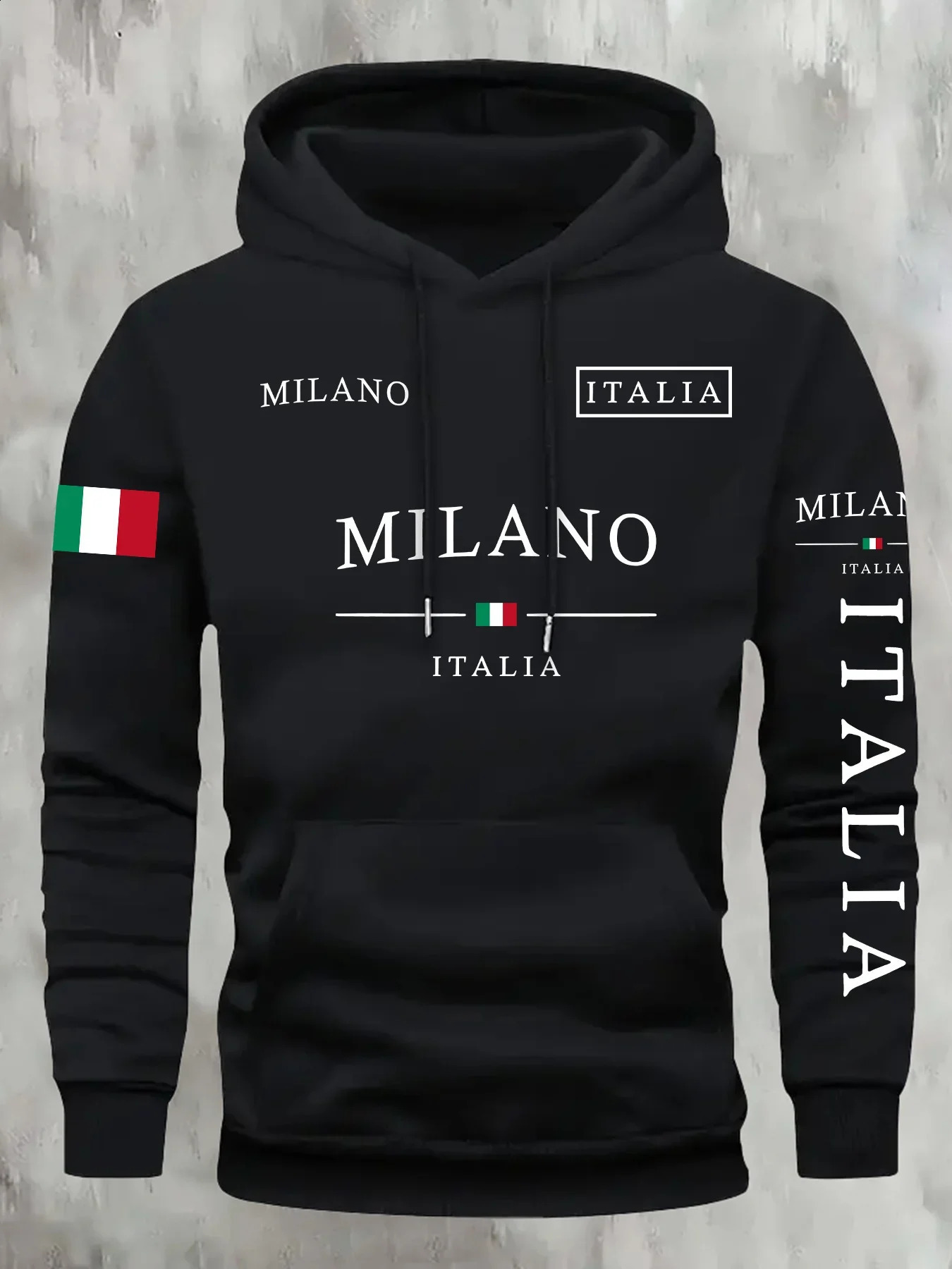 ITALIA MILANO Men Women Hoodie Outdoor Street Casual Sports Vacation Trend Spring Autumn Winter Couple Sweatshirt Top Clothing 260626 - view 4