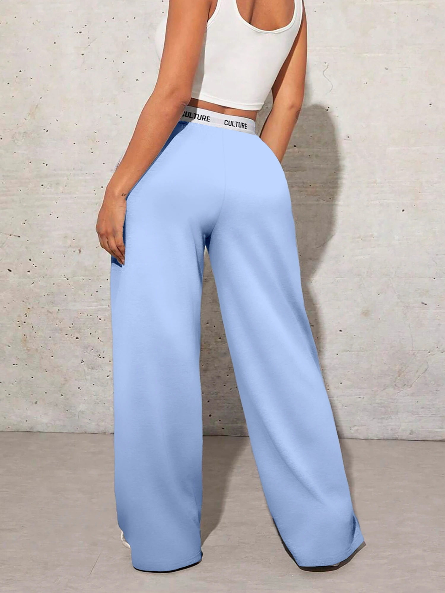 Womens Love Printed Trousers Simple Casual Autumn and Winter Wide Leg Pants Loose Comfort Female Clothing 260625 - view 7