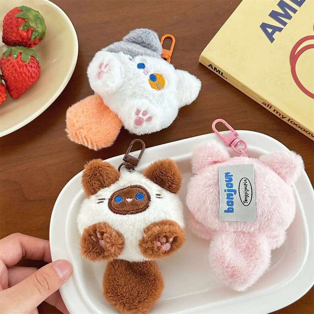 Cute Plush Cat Girl Backpack Doll Pendant Couple Bag Keychain Decorative Gift 26Y0626 - view 7