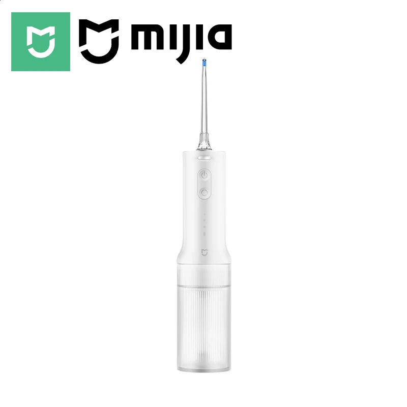 MIJIA Electric Oral Irrigator Upgraded version Ultrasonic 90Day Gentle UseWater Flosser Dental 3 Modes 200mL Tank 260626