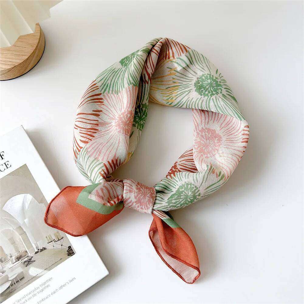 Cotton Handkerchief Women Scarfs Small Bandana Head Neck Scarves Female 53x53CM Print Headband Cute Hair Scarf For Ladies 26Y06226 - view 5