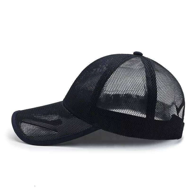 Summer Men Hat Openwork Brim Breathable Mesh Cap Outdoor Sports Sunscreen Baseball Women Sunhat NEW W260626 - view 5