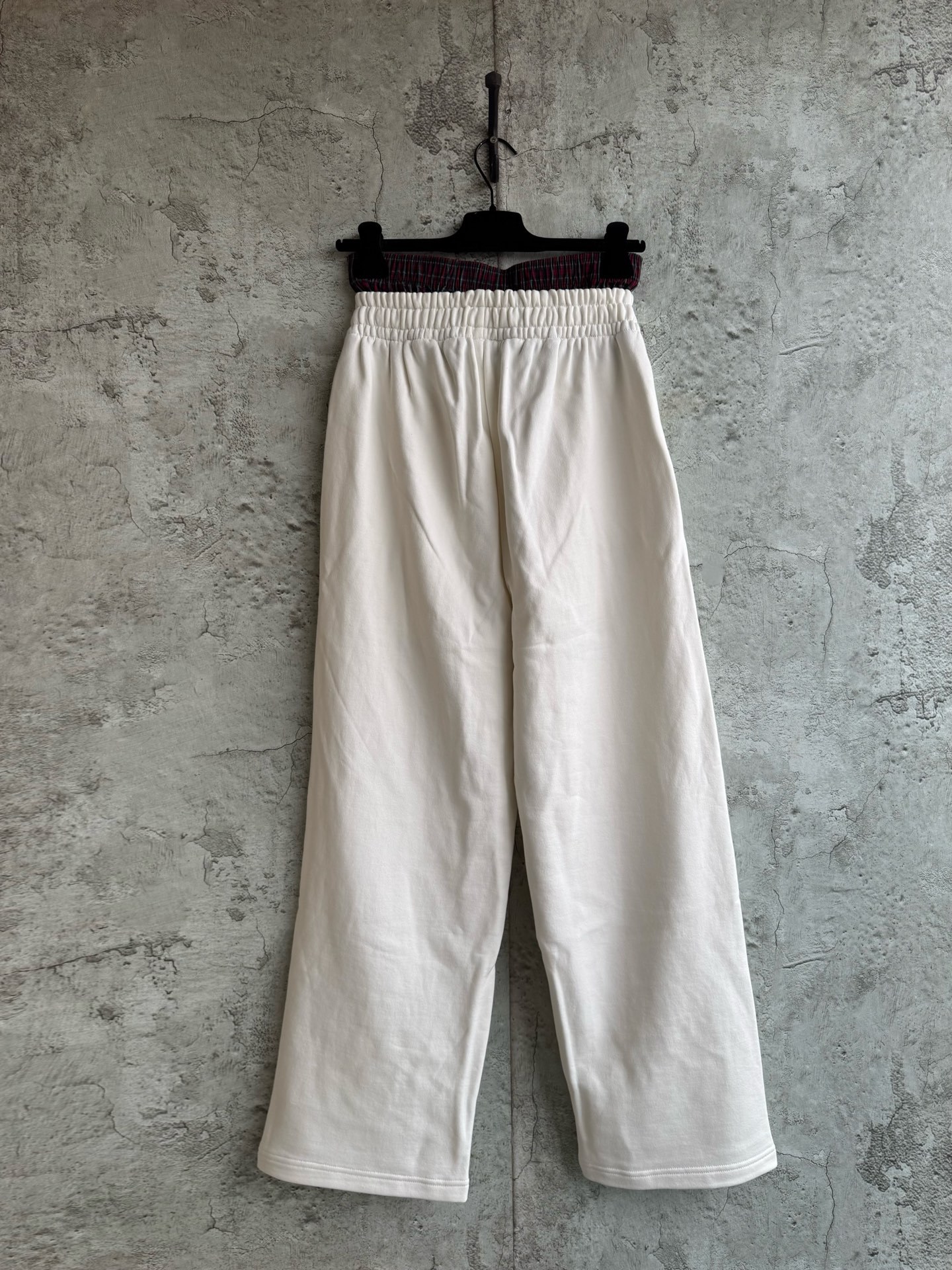 High quality Spring New Two piece in one Checkered Button Splicing Pants with Personalized Casual Wide Legs Ins - view 8
