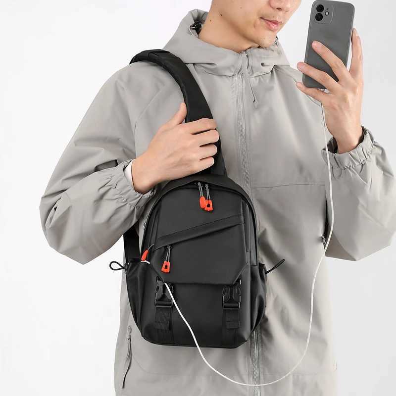 Bag Sports Chest Mens Outdoor Multiple Pockets shoulder bag Suitable for Suitable for Daily Outdoor Sports Cycling Hiking M260626 - view 3