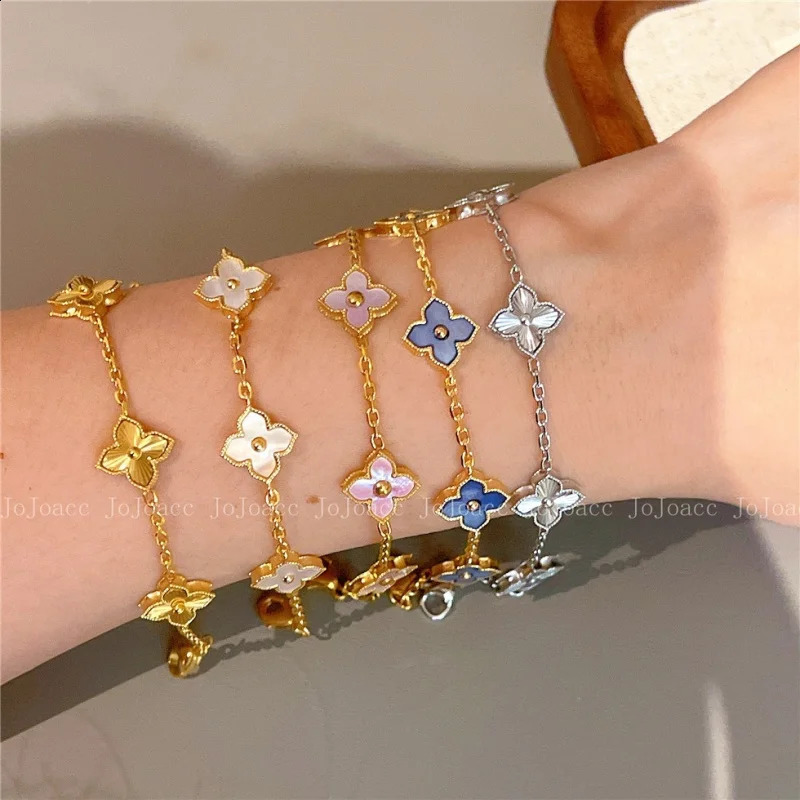 Fashion Personalized Natural Flower Bracelet for Women 2025 Stainless Steel Jewelry Bracelet Anniversary Gift260603 - view 3