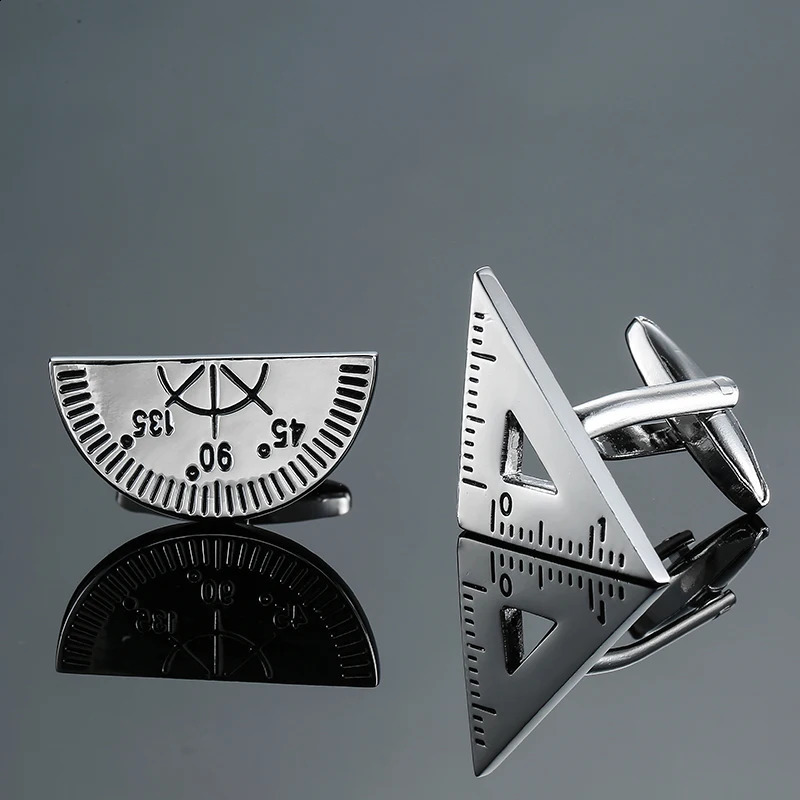 All models Copper material fashion mens French shirt cufflinks small tool mathematical symbol modeling cufflinks 260626 - view 7