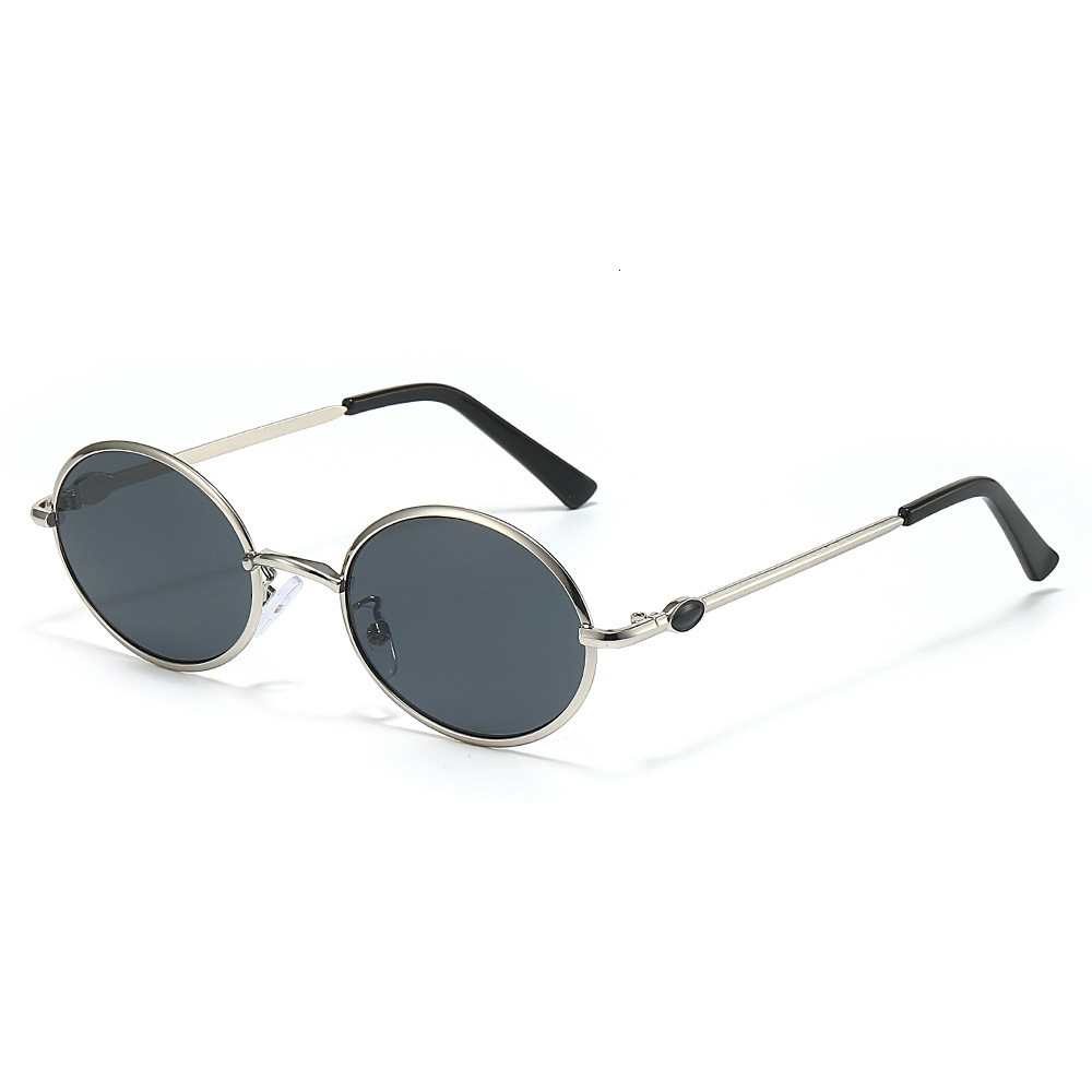 2026 New Metal Old Money Style Large Frame Oval Sunglasses Fashionable Men Women, Popular For Influencers And Street Photography