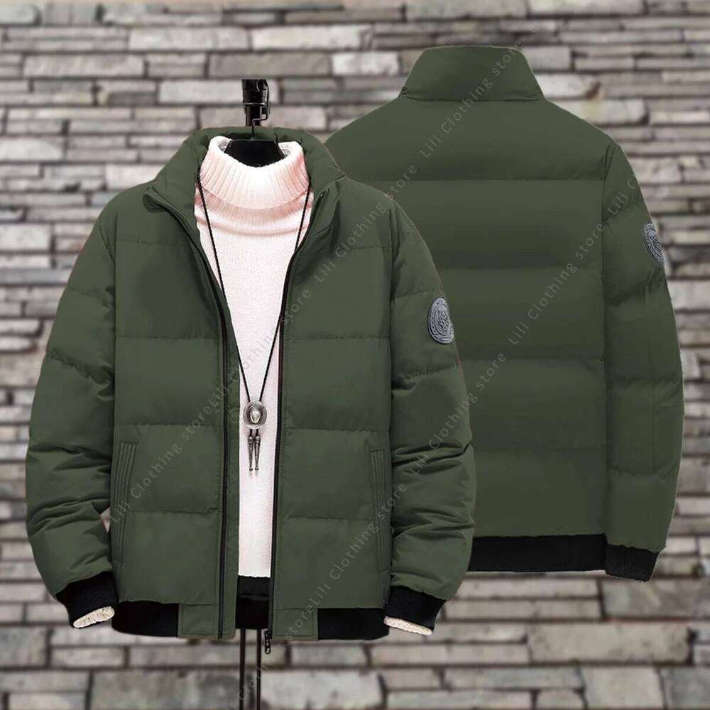 Wall Street Crocodile Coats Puffer Thick Warm Bomber Parkas Down Men's Winter Jackets New W260626 - view 7