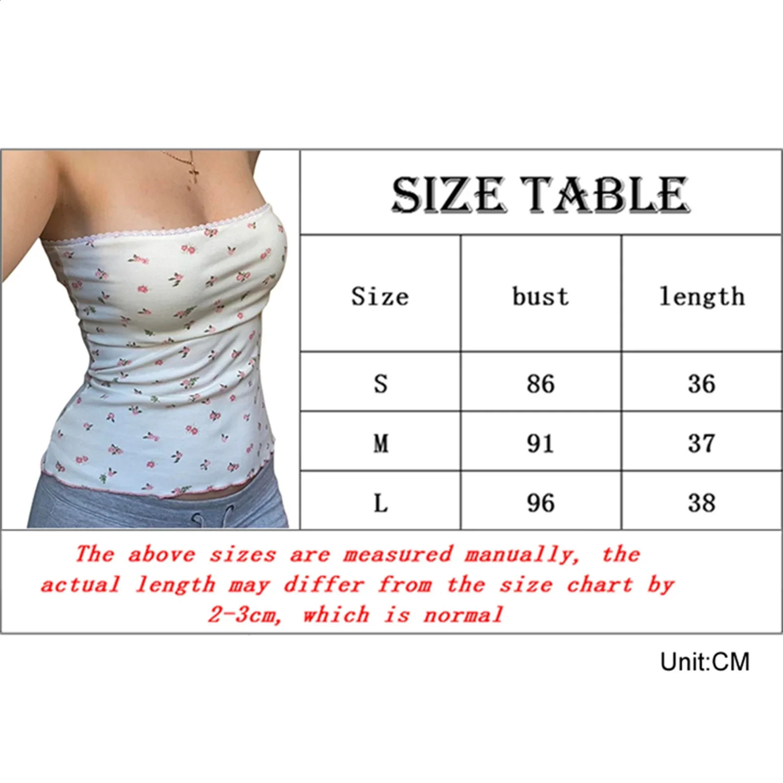 Women Casual Tube Top Strapless Backless Flower Print Summer Ladies Vest for Club Party 260616 - view 7