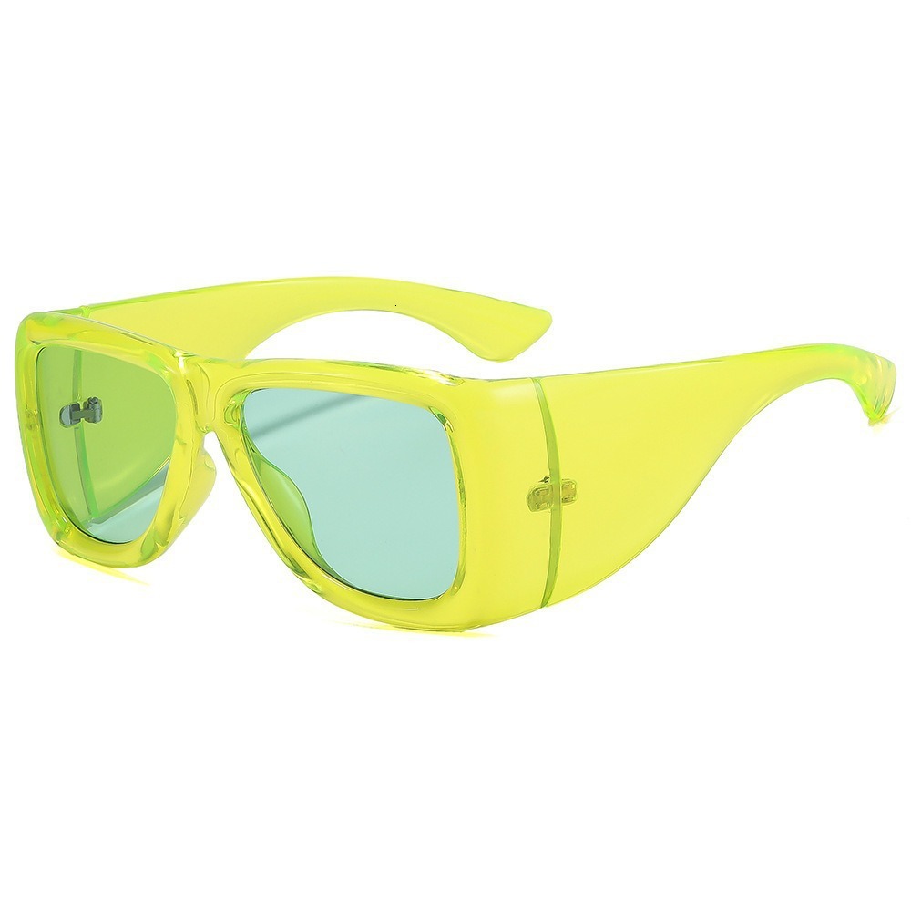 20 New European And American Style Square Large Frame Sunglasses, Popular For Photos, Hip-Hop Fashion, Unique UV Protection Sunglasses - view 6