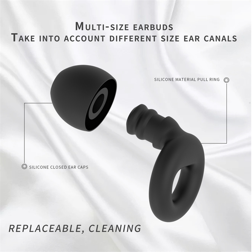 Silicone Earplugs for Swimming Sleep Noise Cancel Noise Reduction-Soundproof Reduce Earplugs 260624 - view 4